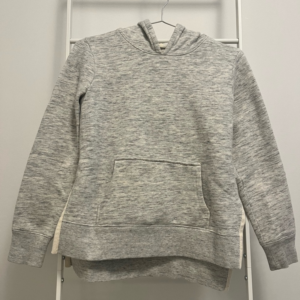 Madewell heather grey warm hoodie, size XXS